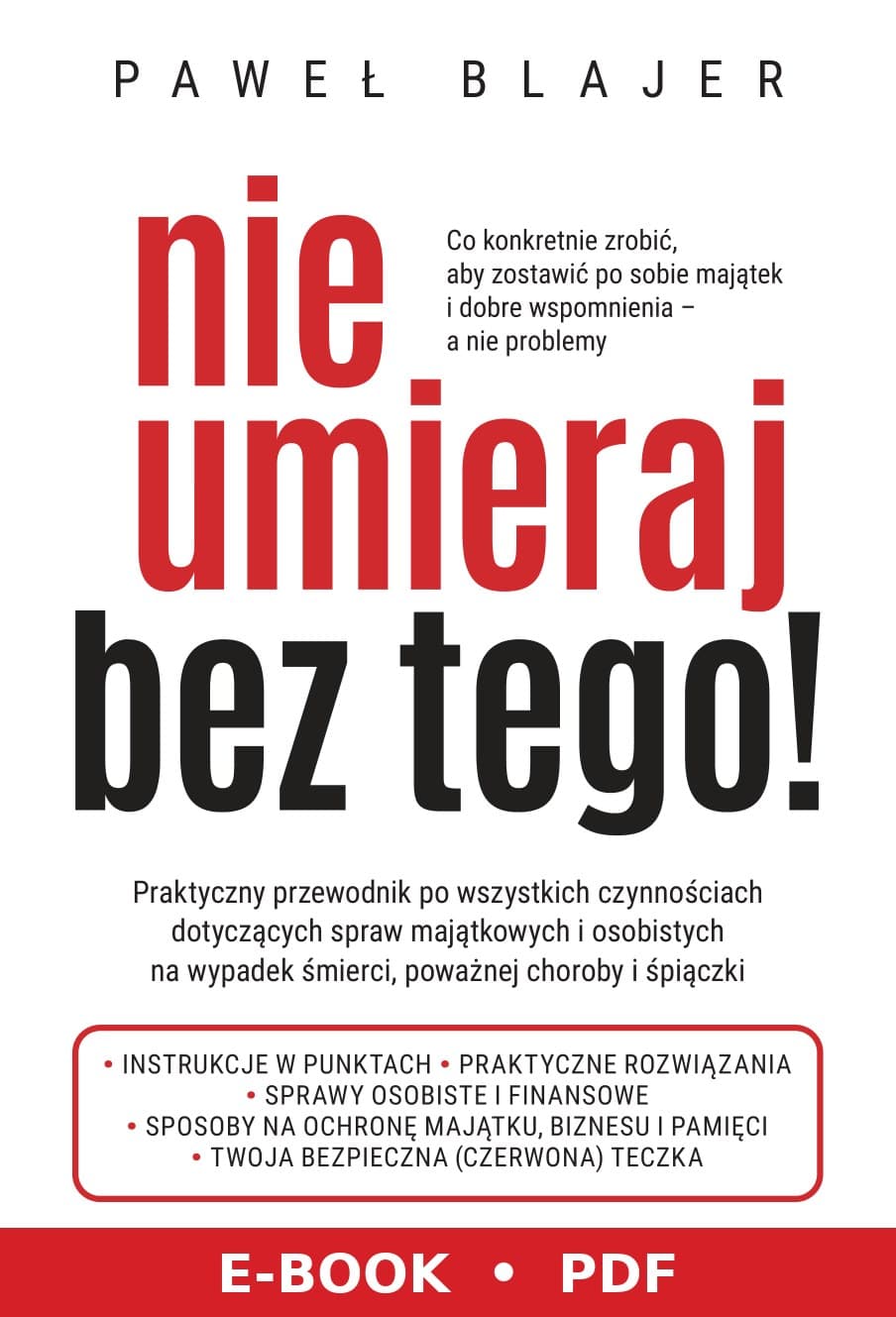 Nie umieraj bez tego! - e-book PDF